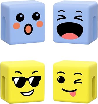 Dual-Sided Mood Cubes Phone Holder Clip for CALDEVER Gesture Series Phone Stand Accessory for Desk Stocking Stuffers for Teens Girls Boys Adults Emotional Cell Phone Holder Gifts for Women Men Kids