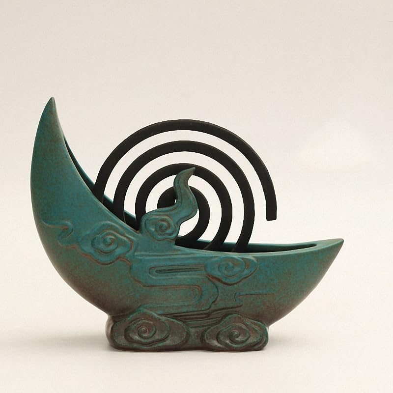 Incense Holder Incense Sticks Large Ceramic Incense Burner Coil and Stick Incense Censer Home Decoration Accessories Indoor Incense Holder Waterfall Incense Burner Stand