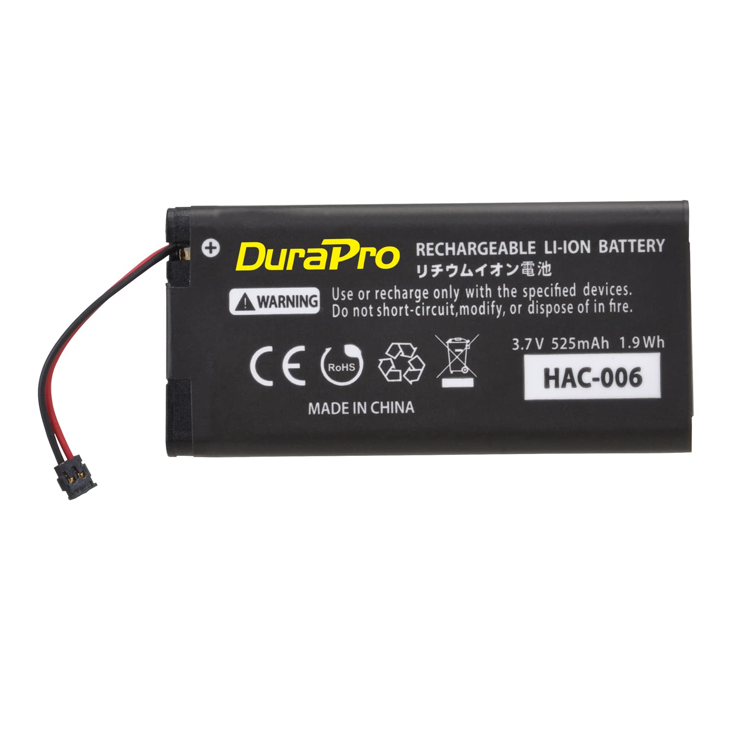 DuraPro - Batería HAC-006 para Nintendo HAC-015, HAC-016 Switch Joy-Con (2 unidades)