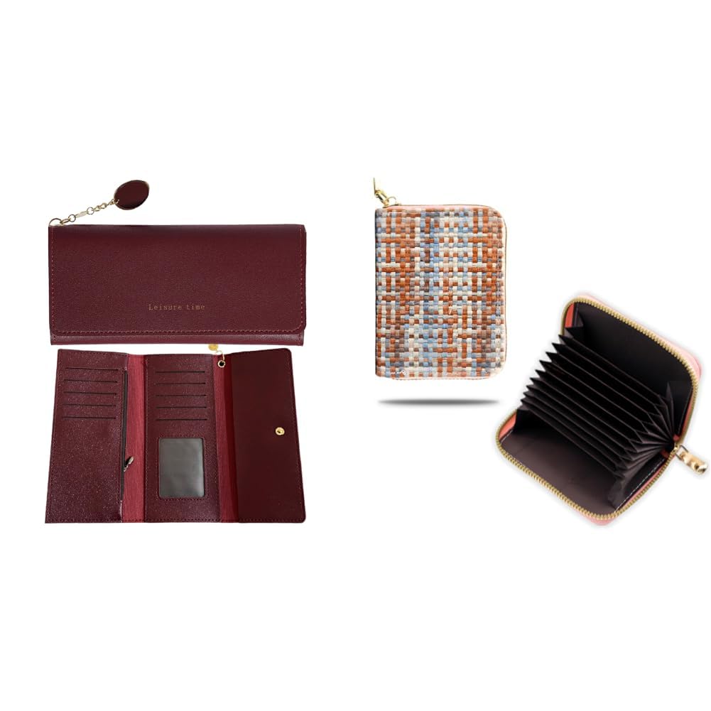 Women's Wallet - Compact Purse Clutch Wallet for Women, Stylish Card Coin Holder, Debit + Wallet for Unisex - The Ultimate Stylish and Compact Credit, Debit, ATM Card Holder-image-26