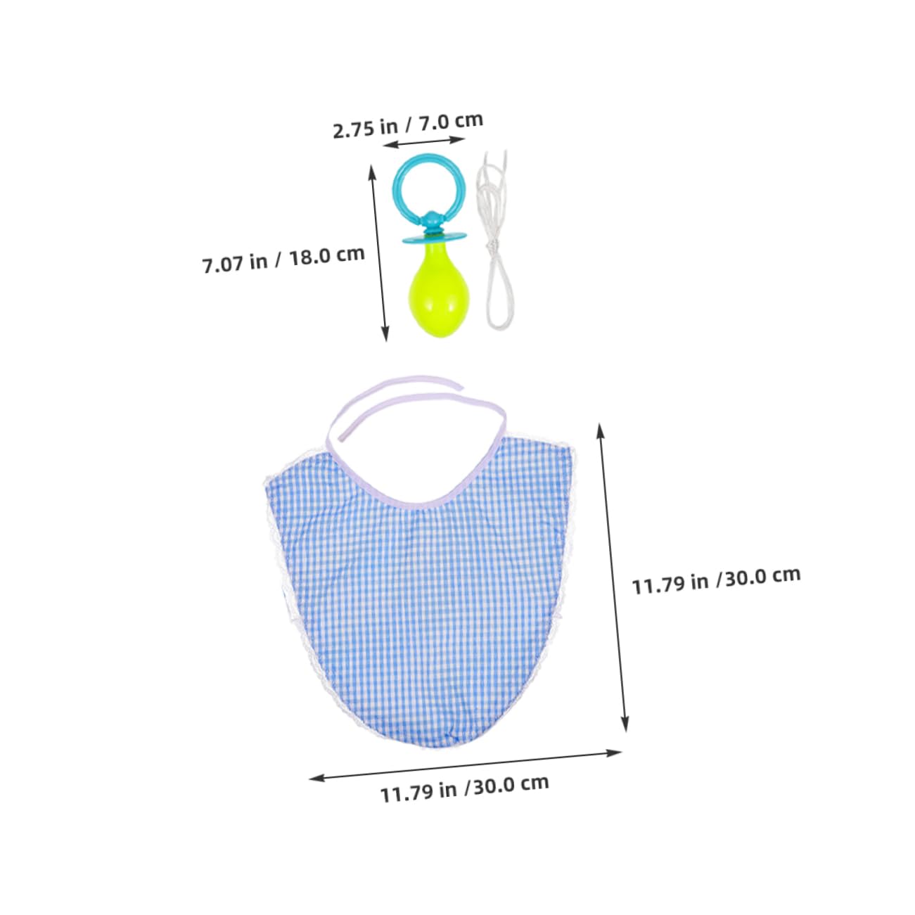 SUPVOX Cosplay Baby Pacifier Bib Hat Outfits Adult Costume Fancy Festival Wear Decorative Sets