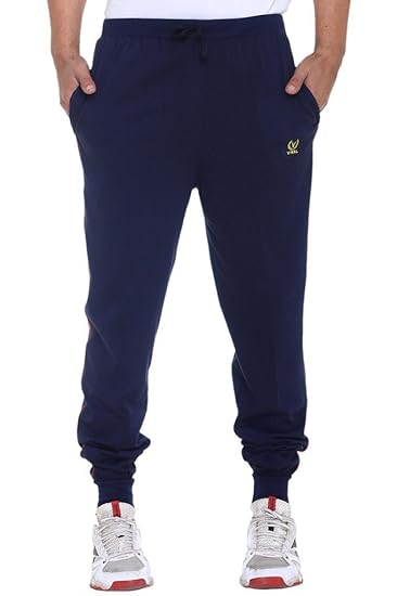 Men Slim Fit Cotton Track Pants