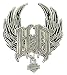 Harley-Davidson Spiked Winged H-D Die Cast Pin w/Hanging B&S Charm P201062