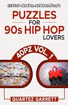 Paperback Puzzles for 90s Hip Hop Lovers: 40PZ Vol. 1 Book
