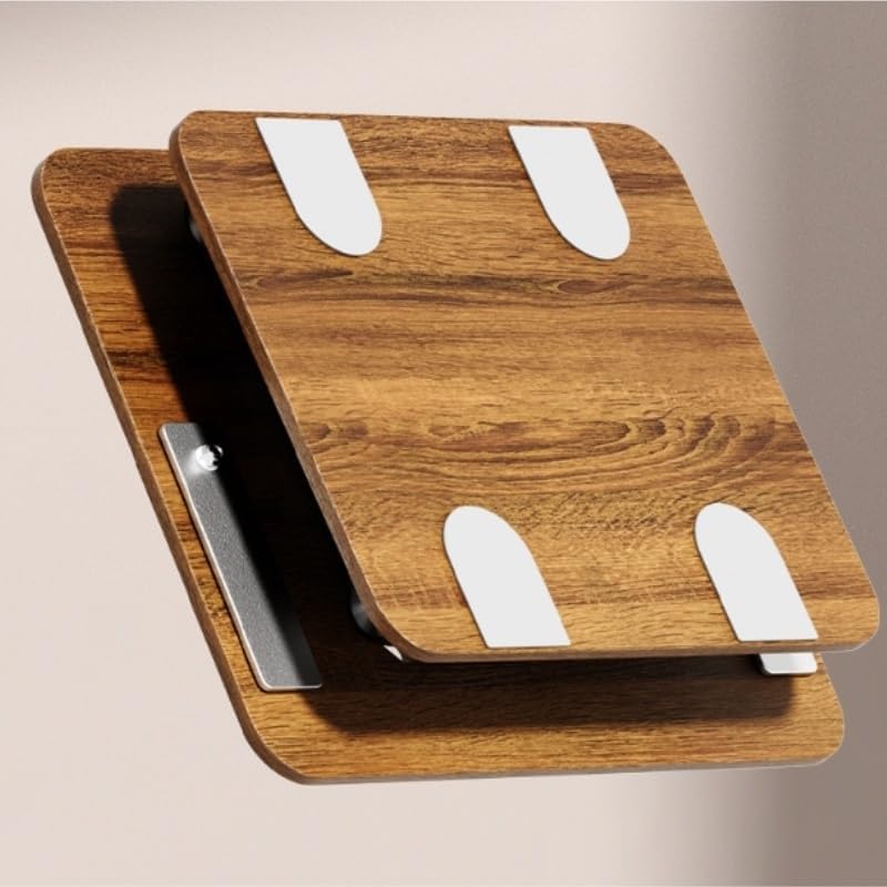 Aluminum Alloy Book Stand Wood Reading Rack Raised Lowered Holder