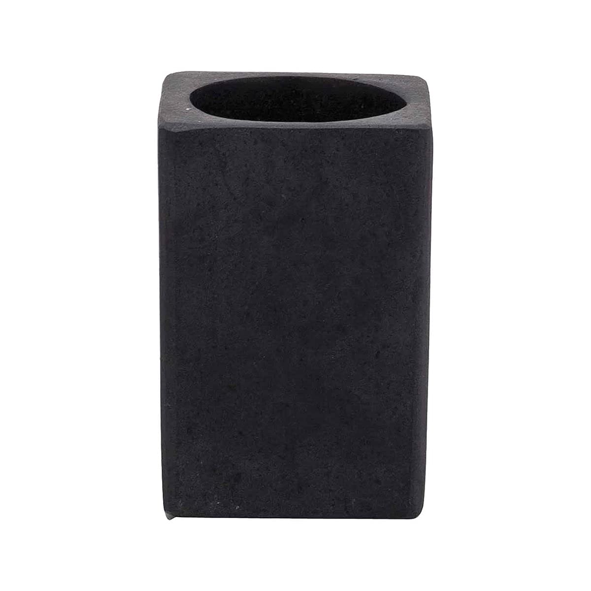 Gobelet en marbre noir SKRIBA, accessoire de luxe pour vasque chic