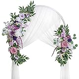 Lisuun Wedding Arch Flowers, Artificial Flowers for Decoration, Large Flower Swag for Noble and Char