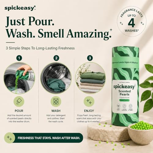 Image of Scented Pearls Laundry Fragrance Booster Scent Beads | Fabric Deodorizer | Long-Lasting Scent | 250g | Front Load Top Load Hand Wash | Love Forest