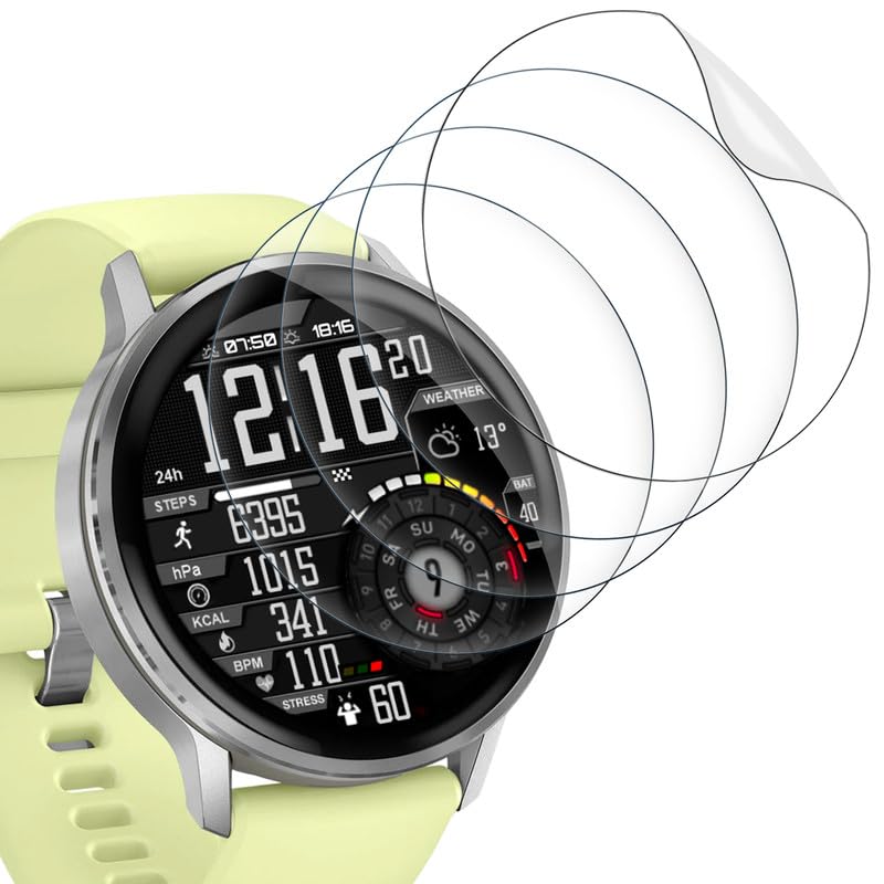 SkyKeep (4 Stücke Soft TPU für Displayschutz Garmin Venu 4 45mm Folie Schutz Garmin Venu 4 45mm Schutzfolie Screen Protector HD Displayschutzfolie Anti-Bläschen Ultra-klar Kratzfest