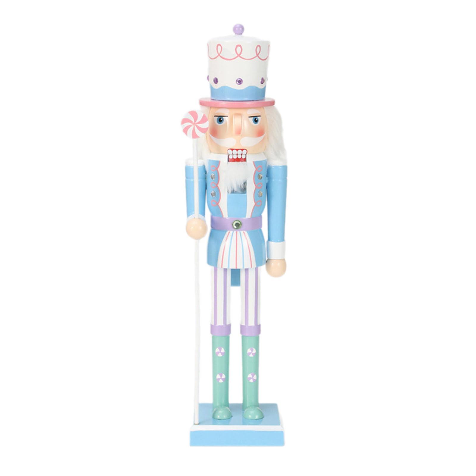 TFAOYS Unique Nutcracke Holiday Display Accent Stylish Nutcrackers Statue 50CM Tall Candy Series Ornament for Holiday Decors Collectible Nutcrackers