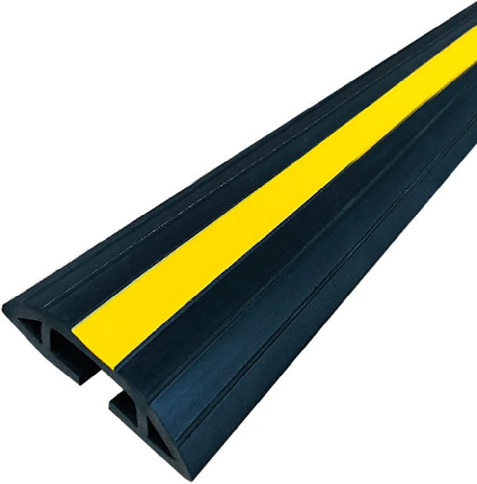 Floor Cord Cover Factory Durable Anti-Stepping Soft PVC Floor Cord Management, Easy to Cut/Install Hidden Wire Cover for Floor, Cord Cavity-3.5 * 0.8cm/1.4 * 0.3inches