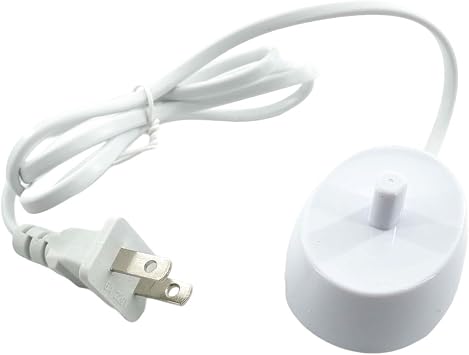Replacement Electric Toothbrush Charger, Compatible with the Oral-B Electric Toothbrush Charger IO Series 4 3 5 63757, Power Cord with Cable Charging Base 3.3 FT