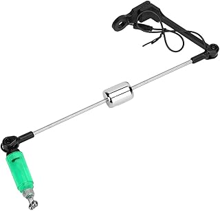 Fish Bite Alarm, Fish Alarm Fishing Alarm Fishing Bite Fishing Bite Alarm Signal Device Hanger Swing Bite Indicators European Alarms Accessory with Light for Fishing Rod (Green) Sporting