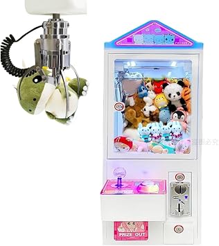 Small Crane Game, Three Claw Crane Arm, Main Unit, Commercial Use, Home Use, Crane Game Machine, Space Saving, Compact Crane Game Machine
