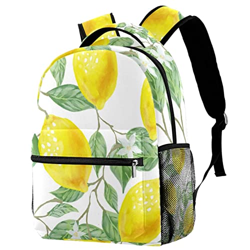 Sac à dos de voyage et loisirs pour le collège et les sorties avec motif feuilles colorées