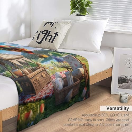 Couverture lavable en machine plaid lit chaud motif montgolfière - 7