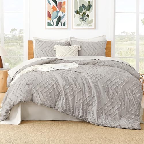 Image of Litanika 3 Pcs Linen Boho Oversized Super King Bedding Comforter Set