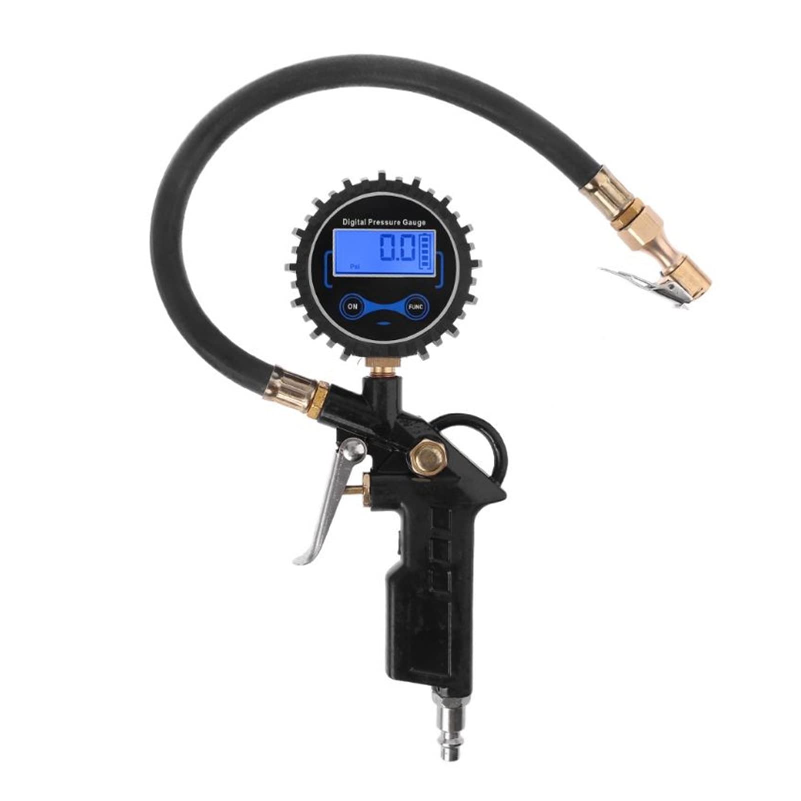 Gonfiatore Pneumatico per autocarro con manometro Digitale 200 PSI Mandrino Pneumatico e Tubo Flessibile