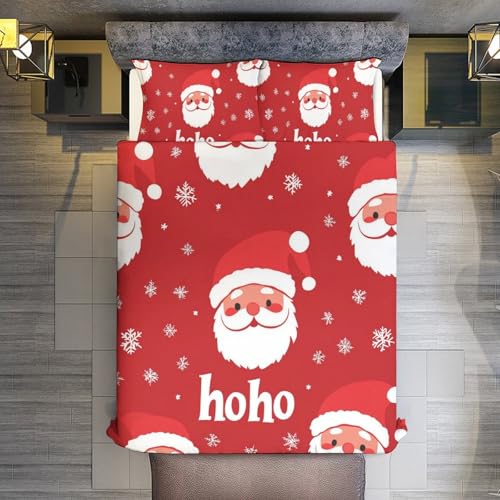 Juego de cama navideño de microfibra de 3 piezas con fundas para niños 7