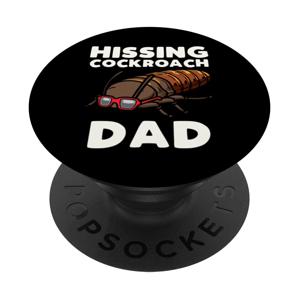 Hissing Cockroach Dad PopSockets Swappable PopGrip, Black