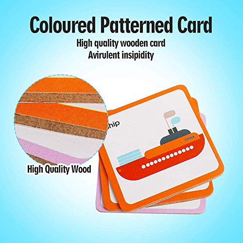 USDTDD Memory Games Matching Flash Cards Wooden Montessori Animals Early Educational Activities Preschool Learning Game for 3 Year Olds Toddlers Kindergarten Kids Boys Girls