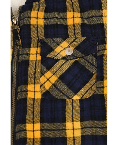 Image of ZENTHACE Boys Sherpa Fleece Lined Flannel Jacket