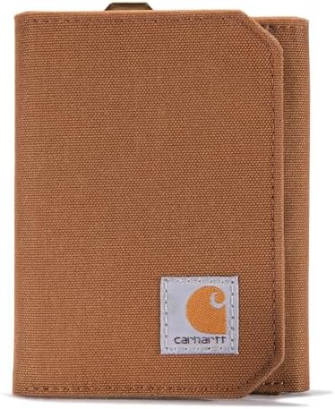 Carhartt Men's Rugged Leather Triple Stitch Wallets, Available in Multiple Styles | Durable