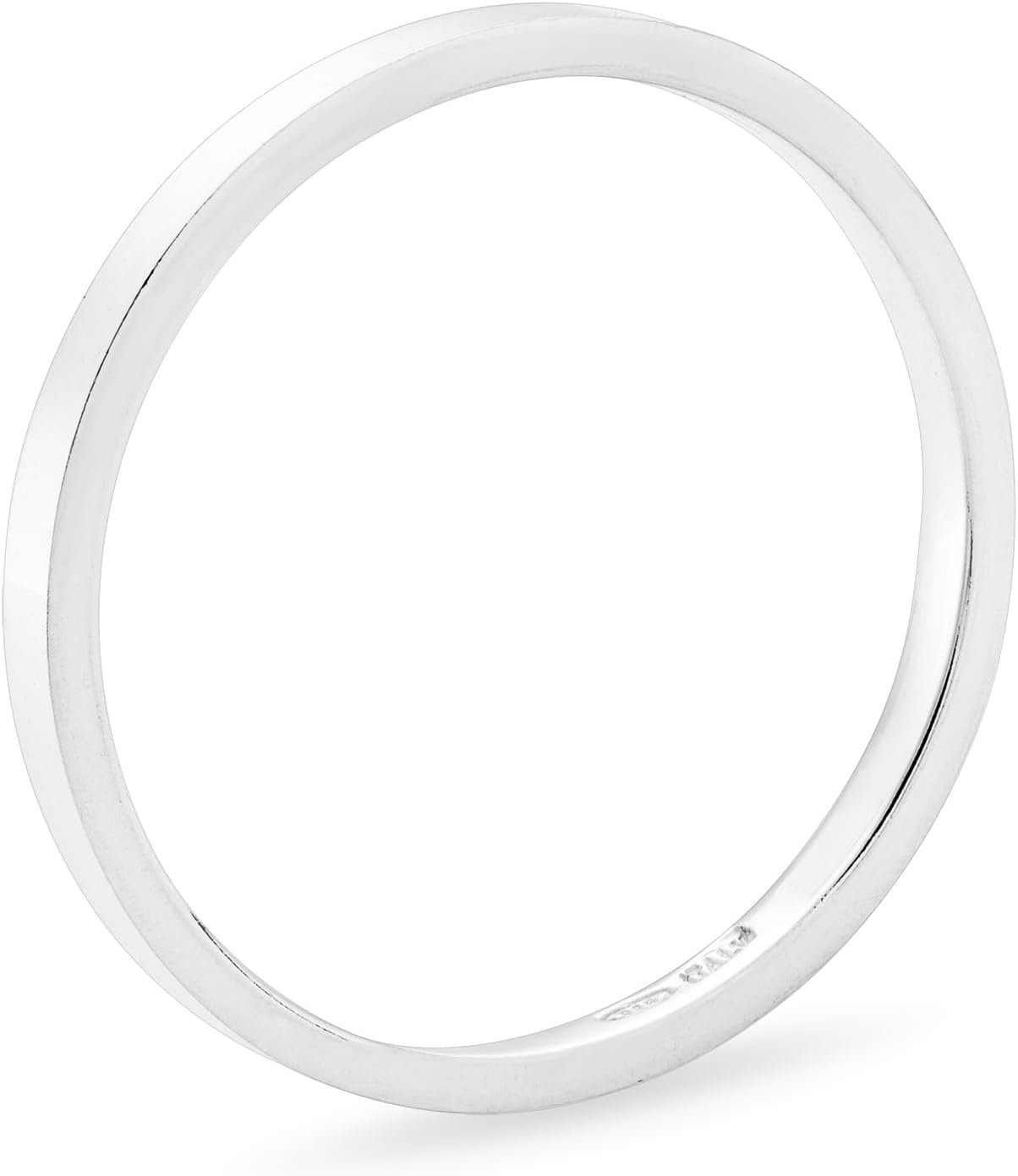 Miabella 925 Sterling Silver Flat Comfort Fit Band Ring for Women and Men 2mm, 4mm, 6mm Made in Italy