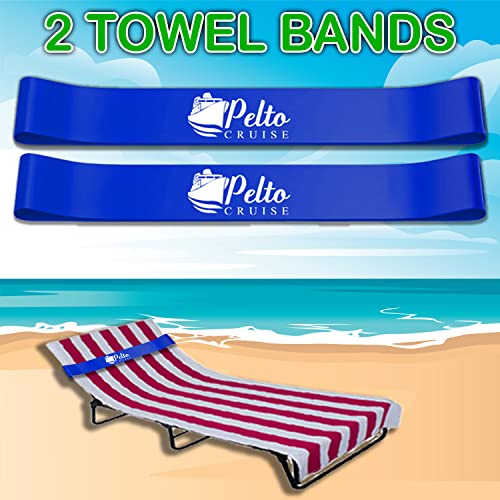 Cruise Essentials Must Haves - Cruise Luggage Tags Holder, Cruise Approved Non-Surge Power Strip, Magnet Hooks, Lanyard for Ship Cards, Towel Bands. Cruise Accessories Works with All Cruise Lines