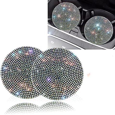 Bling Car Cup Coaster 2PCS, Bling Car Accessories 2.77 inch,Full Rhinestone Anti Slip Insert Coaster, Suitable for Most Car Interior, Car Bling for Women,Party,Birthday,Gift(AB Color) Bling Car Cup Coaster 2PCS, Bling Car Accessories 2.77 inch,Full Rhinestone Anti Slip Insert Coaster, Suitable for Most Car Interior, Car Bling for Women,Party,Birthday,Gift(AB Color)