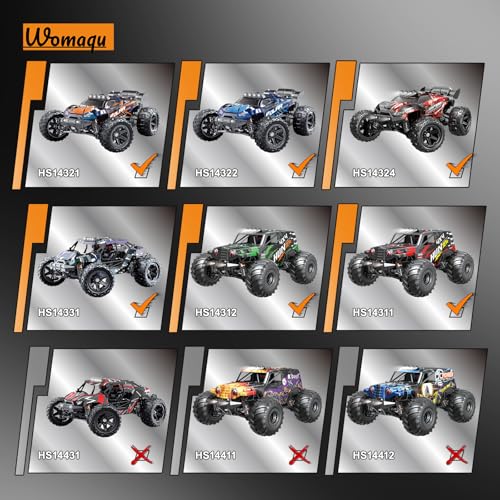 Womaqu 14301-35 390 Brush Motor RC Car Accessories, Spare Parts RC Vehicle Electric Motor for Upgrade und Reparatur HS14322 & HS14331