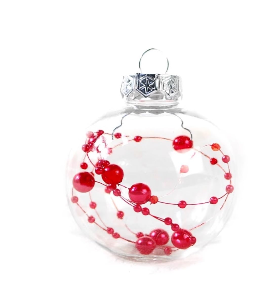 Boule de Noël, Ornement, Boules De Noël Incassables, 24 Pièces, 2.36 Pouces, Ornements, pour Vacances, Décoration Fête Mariage Décoration pour Sapin(Rot)
