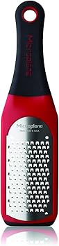 Microplane 42101 Artisan Coarse Cheese Grater and Kitchen Utensil - Red