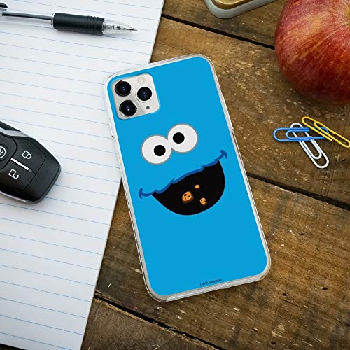 Sesame Street Cookie Monster Face Protective Slim Fit Hybrid Rubber Bumper Case Fits Apple Iphone 8, 8 Plus, X, 11, 11 Pro,11 Pro Max #TOP3