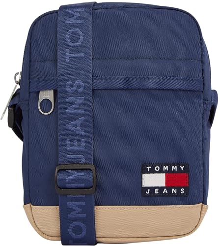 Tommy Jeans Uomo Borsa a Tracolla Daily Squared Reporter con Logo, Blu (Velvet Blue), Taglia Unica