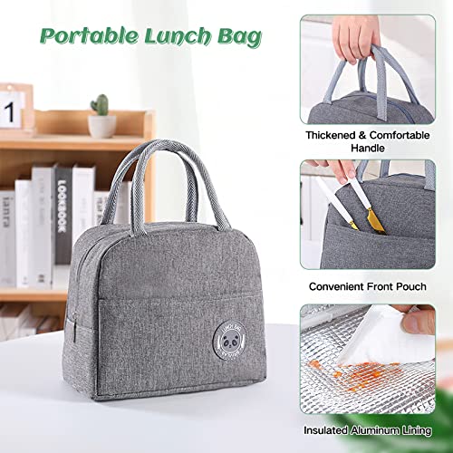 Image of 2 Tier Lunch box Bento Box with 3 Compartments & Cutlery, Leakproof Bento Lunch Box for Adult Kids, Food Storage Portable Lunch Box with Lunch Bag for Work School