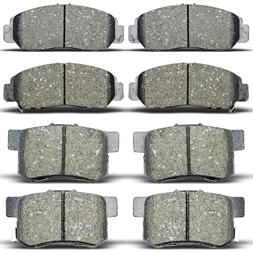 ALADICHE Ceramic Disc Brake Pads Set Front & Rear For