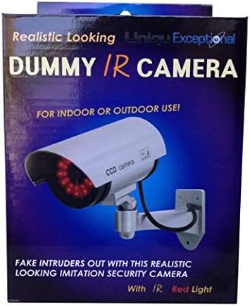 UniquExceptional UDC4silver Fake Security Camera with 30 Illuminating LEDs (Silver)