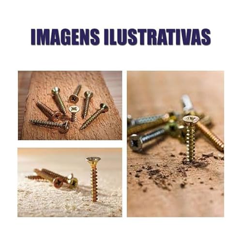 Kit 500 Parafusos Chipboard Marcenaria + Maleta organizadora