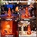Mercury Glass Christmas Tree with LED Lights,Upgraded Tabletop Christmas Tree Decorations with Timer,Widely Applicable to Party,Holiday Home and Mantel Decor (Red)
