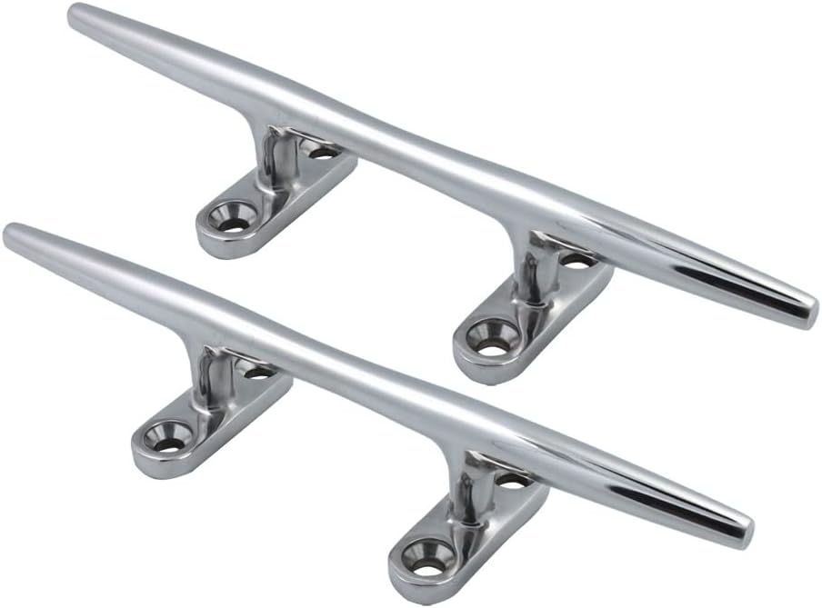 YWZHENYU 6 inch Marine Boat Cleats Open Base Dock Cleats for Boat Yacht