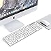 Satechi Bluetooth Wireless Smart Keyboard with 4-Device Sync - Compatible with MacBook Pro, MacBook Air, iMac, iMac Pro, iPad Pro and iOS Devices (White (Mac)