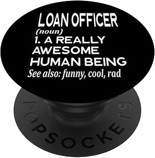Loan Officer Definition Funny Bank Finance Mortgage Banker PopSockets Swappable PopGrip