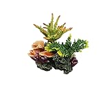 Taoxekoro Juego de paisajismo de coral artificial grande para acuarios, kit completo de adornos para peceras grandes, paquete de decoración creativa para paisajes ornamentales de interior de peceras