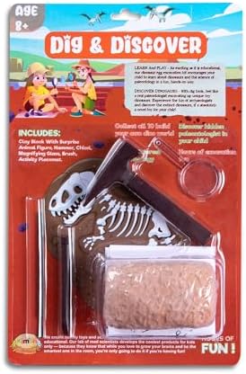 Buy Dig & Discover Dinosaur Excavation Kit - 10 Surprise Dinos to Dig ...
