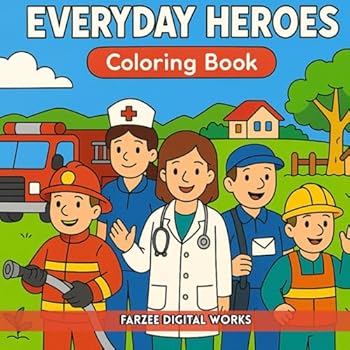 Paperback Everyday Heroes: Coloring book