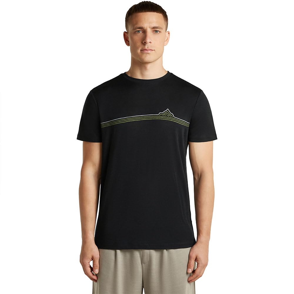 ICEBREAKER 150 Tech Lite Range Stripes Short Sleeve T-Shirt S