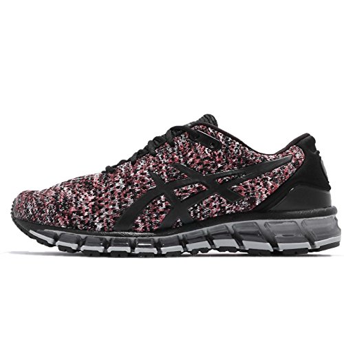Asics Gel-Quantum 360 Knit 2, Zapatillas de Running Hombre, Multicolor (Black/Classic Red/Stone Grey 9023), 43.5 EU