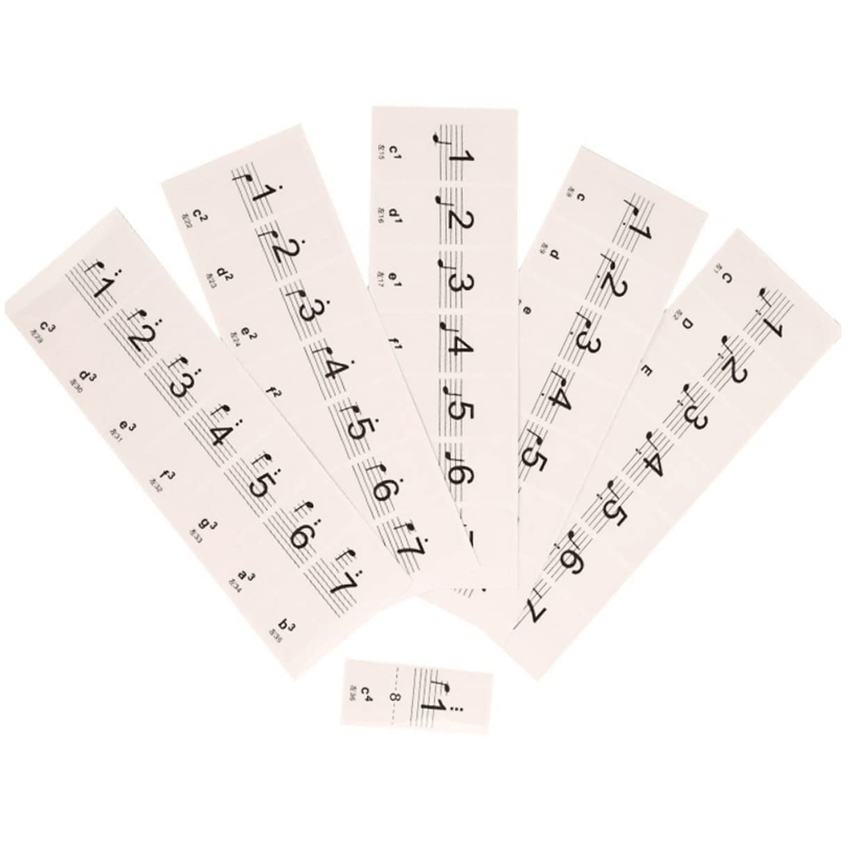 Levemolo 88 Key Piano Stickers Electronic Organ Stickers Music Note Letters Reusable Beginner Kit