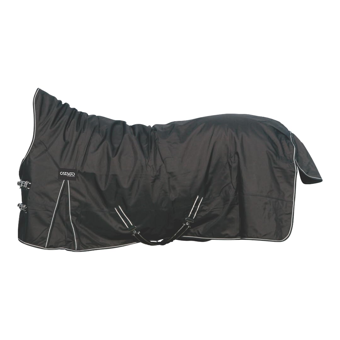 CATAGO – Coperta da Justin per Cavalli, 300 G – Nero
